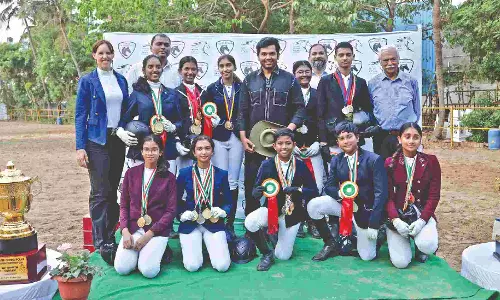 Chennai Equitation Centre team felicitated for remarkable campaign
