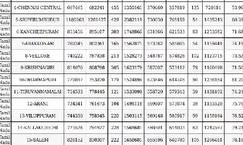 LS polls: Total voter turnout in Tamil Nadu revised to 69.72%