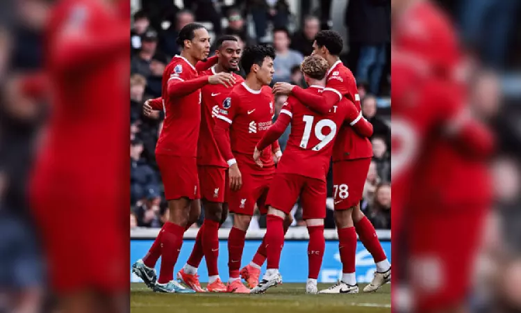 Premier League: Liverpool win at Fulham to go level with leaders Arsenal