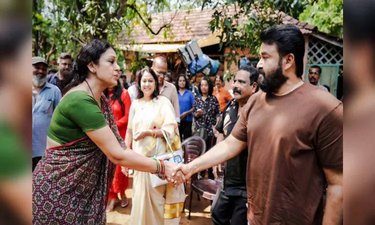 Mohanlal expresses gratitude as he starts shooting for his 360th film