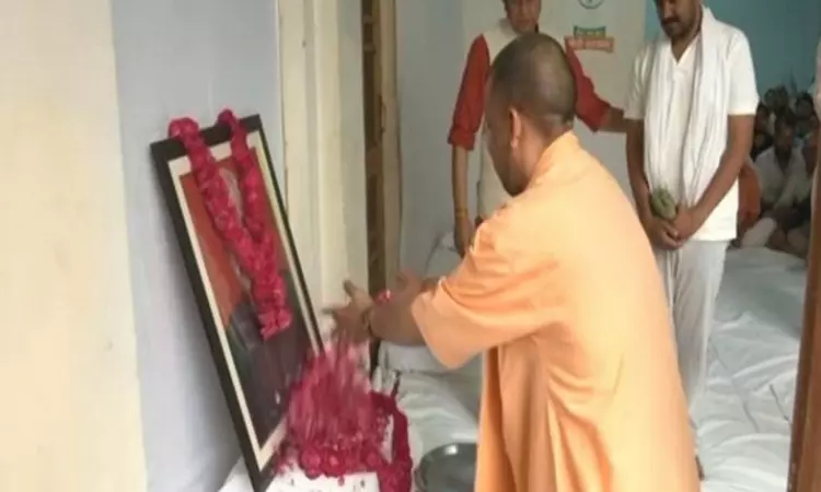 Uttar Pradesh: CM Yogi visits late Kunwar Sarvesh Singhs residence to condole his demise