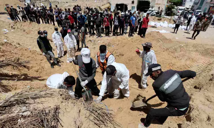 UN rights chief horrified by mass grave reports at Gaza hospitals