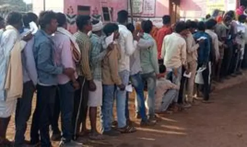 Voter turnout of 13.83 pc recorded in MPs six LS seats in first two hours