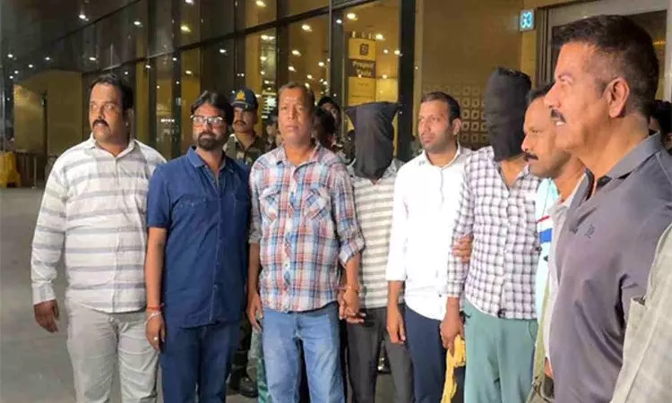 Firing outside Salmans residence: Two arrested shooters brought to Mumbai from Punjab