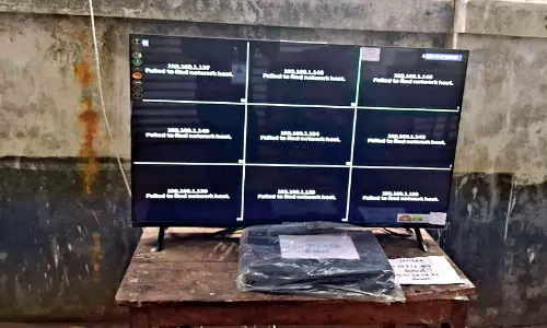 EVMs strongroom monitoring screens blackout in Ooty govt polytechnic college