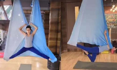 Taapsee calls herself a work in progress’ as she turns into butterfly doing aerial yoga
