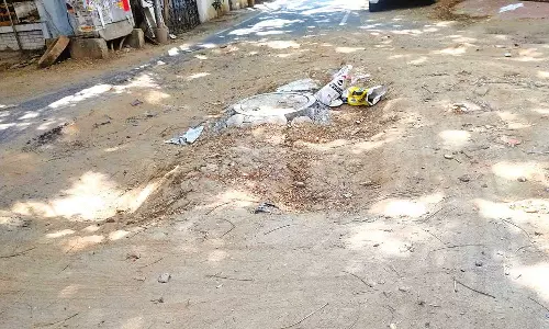 Citizen Connect: Unrepaired road in Subbaraya Nagar nightmare for motorists