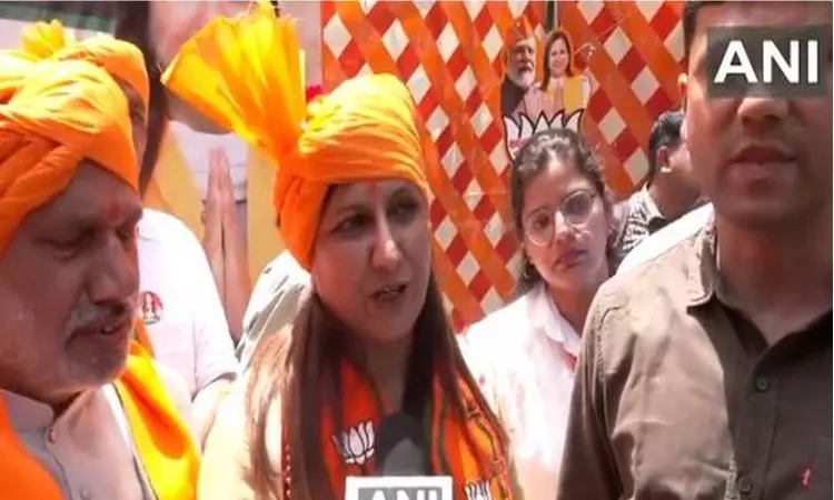 BJP candidate from West Delhi Kamaljeet Sehrawat holds roadshow ahead of filing her nomination BJP candidate from West Delhi Kamaljeet Sehrawat holds roadshow ahead of filing her nomination