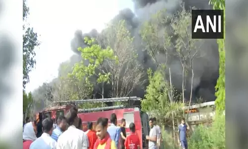 Jharkhand: Fire breaks out in BSNL campus in Ranchi