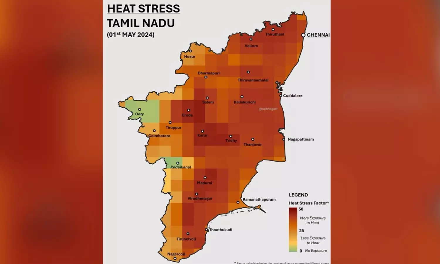 Districts in west, central Tamil Nadu face severe heat stress this summer