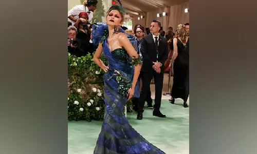 Zendaya steals spotlight at Met Gala 2024 in peacock-inspired attire!