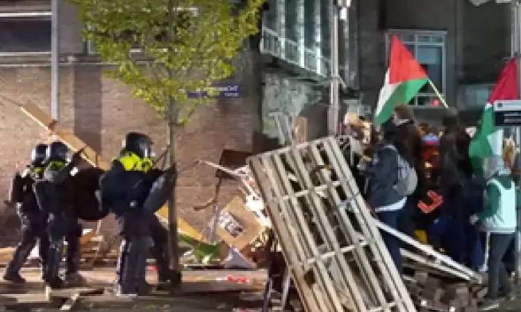 Police arrest 125 pro-Palestinian protesters at Dutch university Police arrest 125 pro-Palestinian protesters at Dutch university