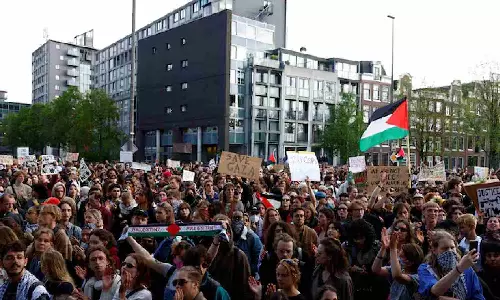 Pro-Palestinian protesters occupy Amsterdam university overnight