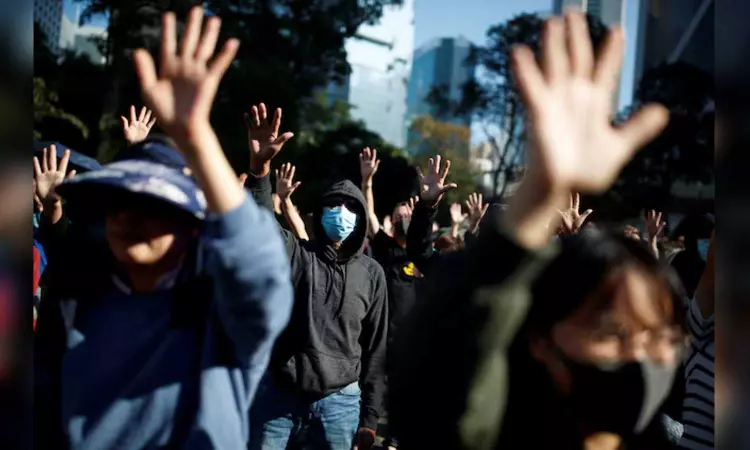 Hong Kong court bans protest anthem, saying it can be used as a weapon Hong Kong court bans protest anthem, saying it can be used as a weapon