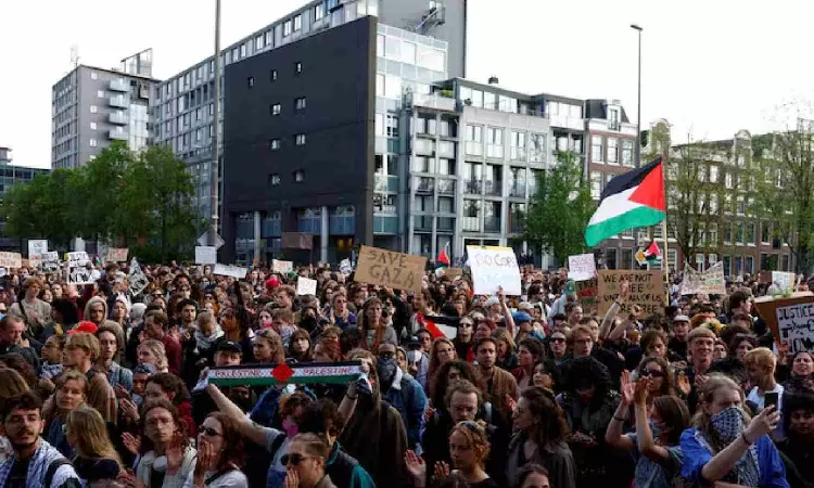 Pro-Palestinian protesters occupy Amsterdam university overnight