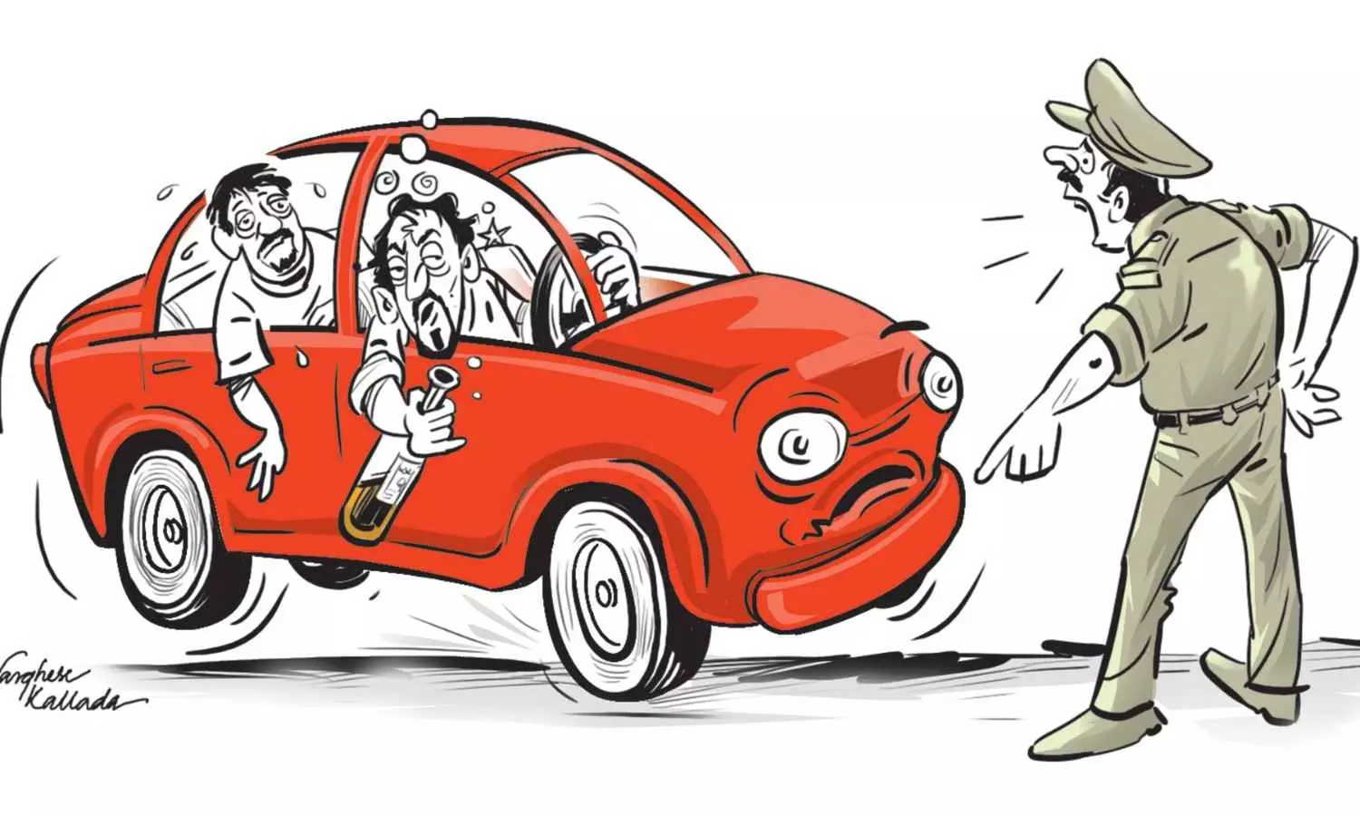 Chennai: Tipsy driver loses cool after Police inform wife about drunk driving, tears cops uniform