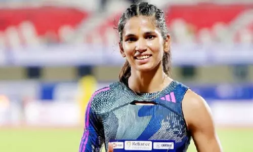 Jyothi wins gold but misses Olympic berth by 0.10 secs