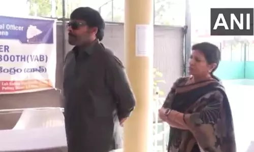 Lok Sabha Elections: Chiranjeevi, wife Surekha Konidela cast vote in Hyderabad