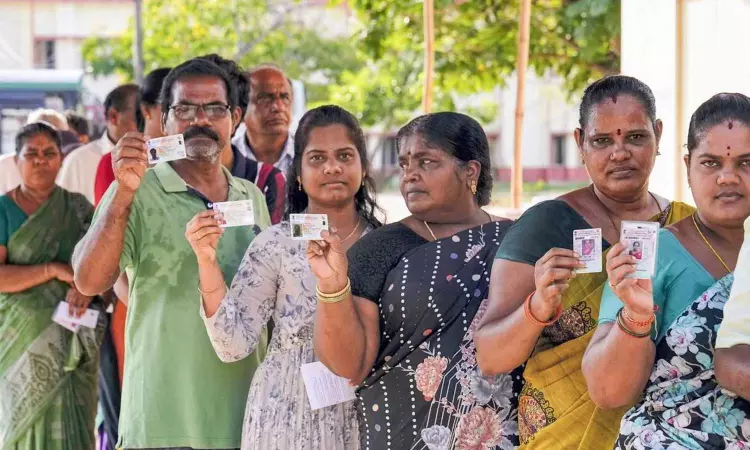 Andhra Pradesh records 9.05% voter turnout in LS elections, 9.21% in Assembly polls at 9 am