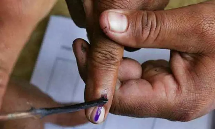 45.23 per cent per cent polling recorded in five LS seats in Bihar till 3 pm