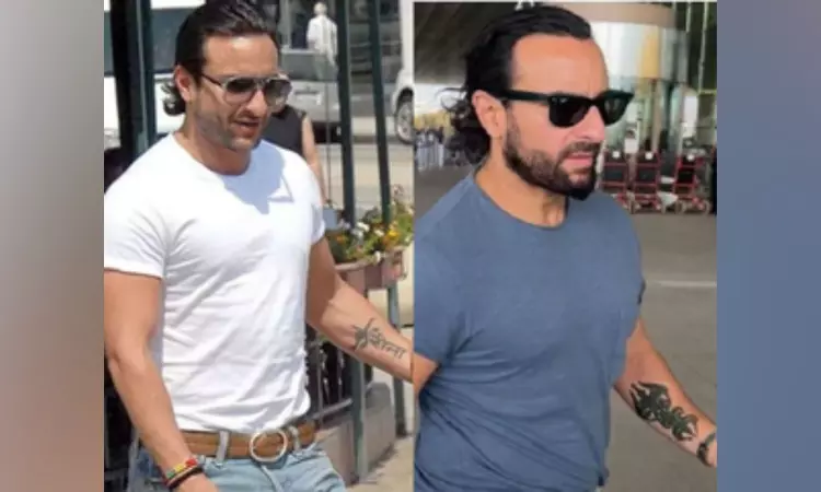 Saif Ali Khan modifies Kareena’s tattoo that he sports on his forearm