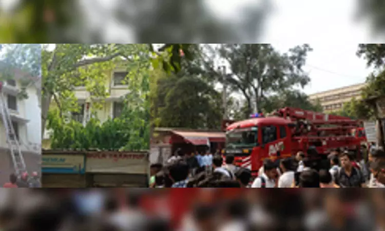 Fire breaks out at income tax office in Delhi Fire breaks out at income tax office in Delhi