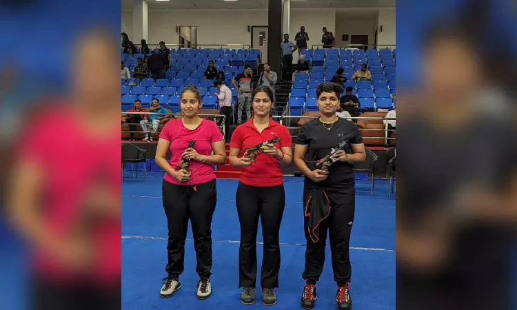 Final Olympics Selection: Manu, Vijayveer win final 25m pistol trial Final Olympics Selection: Manu, Vijayveer win final 25m pistol trial