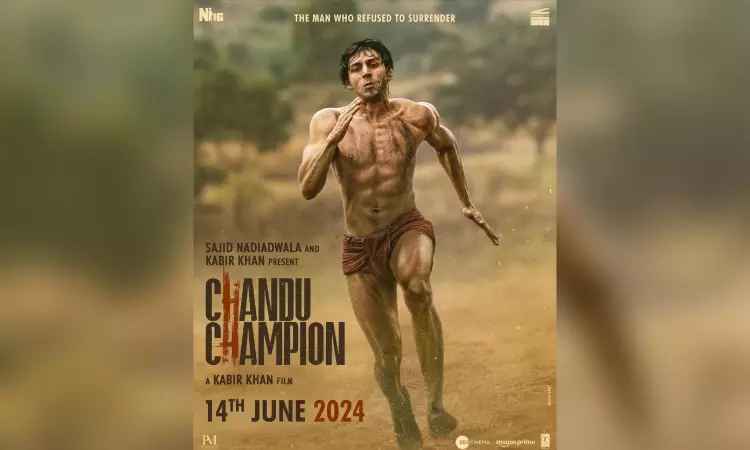 Chandu Champion first poster: Kartik Aaryan surprises fans as wrestler in langot Chandu Champion first poster: Kartik Aaryan surprises fans as wrestler in langot