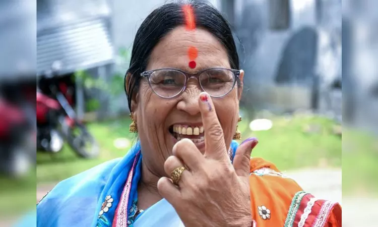 Lok Sabha elections witness 66.95 pc voter turnout so far in first 4 phases Lok Sabha elections witness 66.95 pc voter turnout so far in first 4 phases