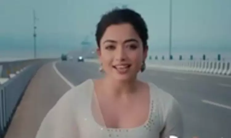 Rashmika Mandanna presents Mumbais Atal Setu as Viksit Bharat showpiece Rashmika Mandanna presents Mumbais Atal Setu as Viksit Bharat showpiece