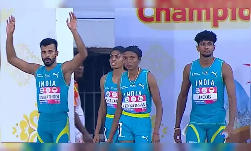 Indian mixed 4x400m relay team sets national record while winning gold in Asian Relays