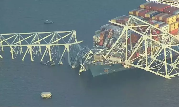 Ship that hit Baltimore Bridge in US to move on may 20, Indian crew still onboard Ship that hit Baltimore Bridge in US to move on may 20, Indian crew still onboard