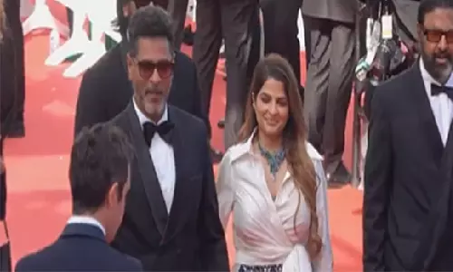 Prabhu Deva, Mohan Babu, Vishnu Manchu walk Cannes red carpet in style