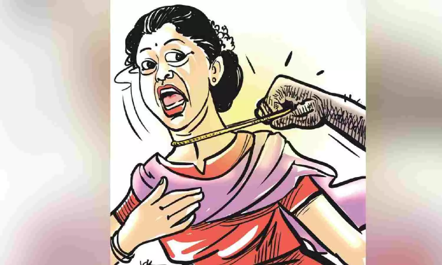 3-member gang attack home alone senior woman in Tiruchy, snatches gold chain 3-member gang attack home alone senior woman in Tiruchy, snatches gold chain
