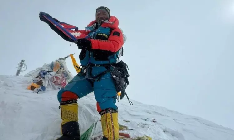 Nepalese climber Kami Rita Sherpa climbs Mt Everest for 30th time; second record in 10 days Nepalese climber Kami Rita Sherpa climbs Mt Everest for 30th time; second record in 10 days
