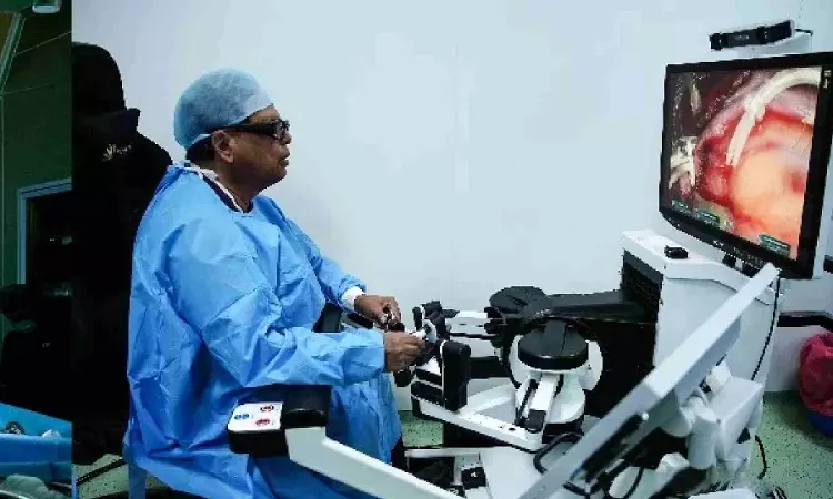 1st India made surgical robotic system SSI Mantra performs 100 cardiac surgeries