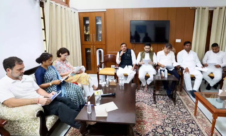 INDIA bloc leaders meet to discuss strategy for counting of votes: TMC and PDP skip