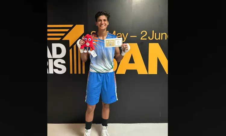 Jaismine Lamboria secures Indias sixth Paris Olympic quota in boxing Jaismine Lamboria secures Indias sixth Paris Olympic quota in boxing
