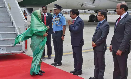 Bangladesh PM Sheikh Hasina arrives to attend PM Modis swearing-in ceremony