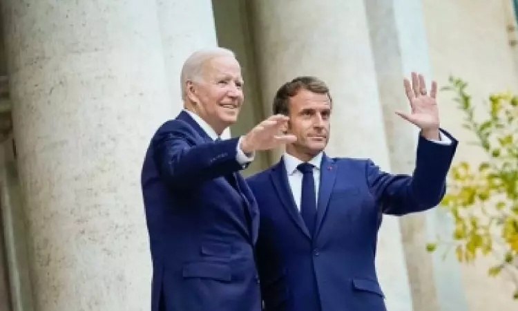 Macron to receive Biden as state guest in Paris Macron to receive Biden as state guest in Paris