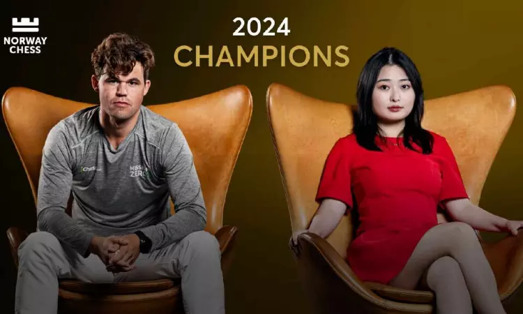 Norway Chess: Magnus Carlsen, Ju Wenjun clinch 2024 titles Norway Chess: Magnus Carlsen, Ju Wenjun clinch 2024 titles