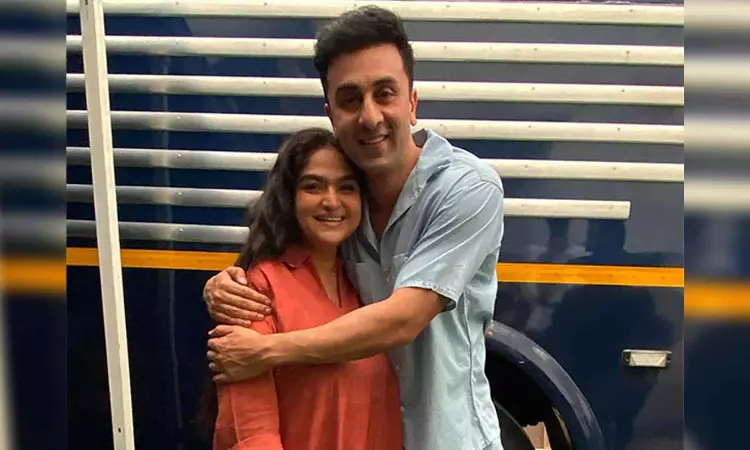 Ranbir Kapoors Ramayana co-star Indira Krishna drops pic from films sets Ranbir Kapoors Ramayana co-star Indira Krishna drops pic from films sets