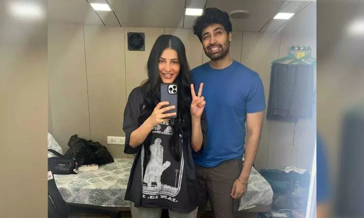 Shruti Haasan joins the shoot of Adivi Sesh’s pan-India action drama Dacoit; massive action schedule happening in Hyderabad