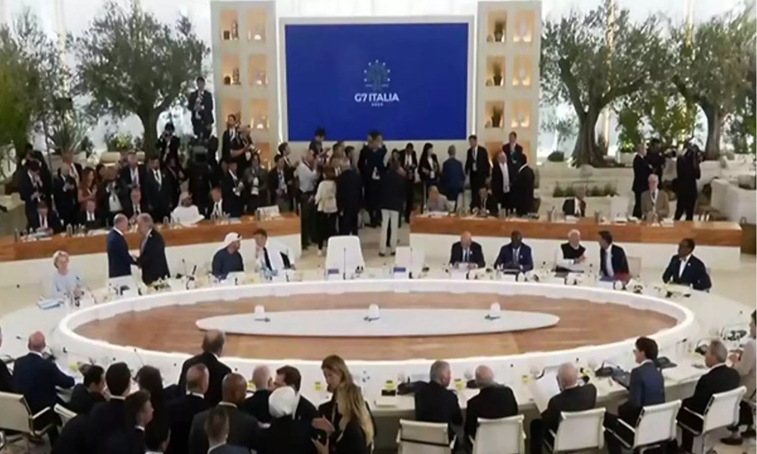 G7 leaders tackle the issue of migration on the second day of their summit in Italy