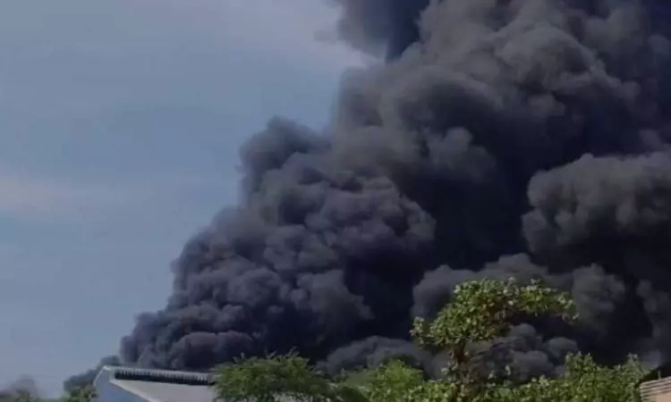 Fire at paint factory near SIDCO in Chennai, relief ops underway Fire at paint factory near SIDCO in Chennai, relief ops underway