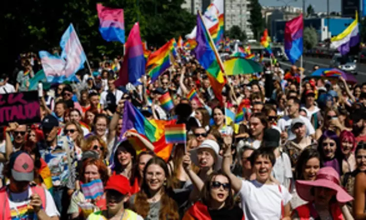 Pride march in Kyiv for the first time since Russian invasion Pride march in Kyiv for the first time since Russian invasion