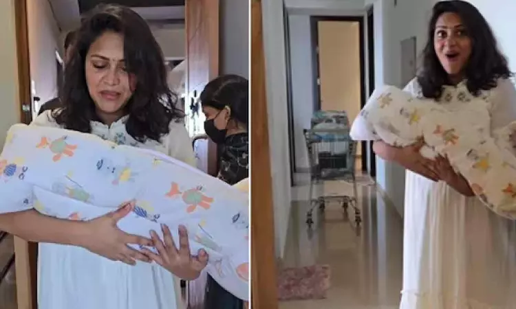 Amala Paul welcomes baby boy Ilai Amala Paul welcomes baby boy Ilai
