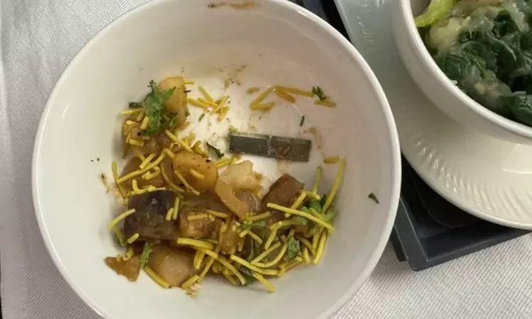 Blade-like object found in food of Air India flight to San Francisco; airline apologises Blade-like object found in food of Air India flight to San Francisco; airline apologises