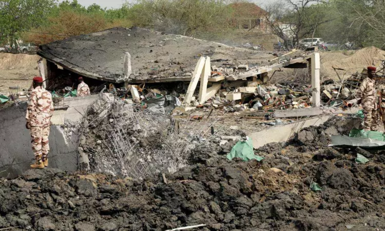 Explosions at a military ammunition depot in Chads capital kill 9 people and injure 46 others Explosions at a military ammunition depot in Chads capital kill 9 people and injure 46 others