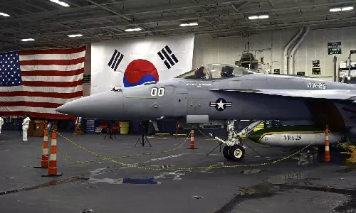 US aircraft carrier arrives in South Korea as a show of force against nuclear-armed North Korea